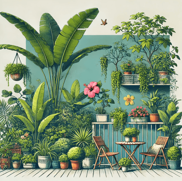 what is an urban garden in a tropical environment ?